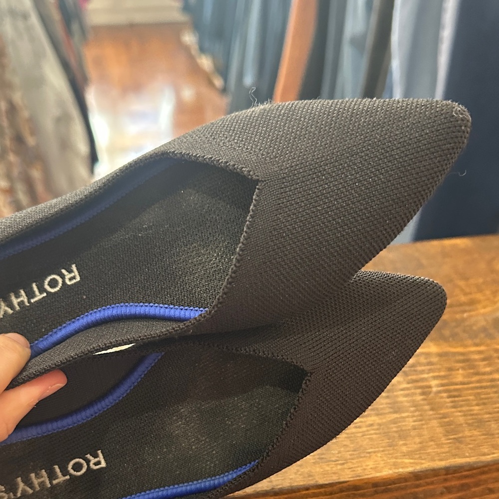 Rothy's Women's Black and Blue Flats - Picture 2 of 5